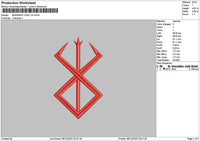 Logo 0612 Embroidery File 6 sizes