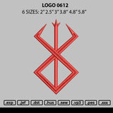 Logo 0612 Embroidery File 6 sizes