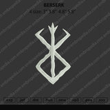 Berserk Embroidery File 4 Size