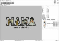 BEST GRANDMA Embroidery Machine File