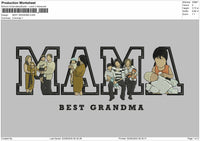 BEST GRANDMA Embroidery Machine File