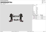 Betos Bar V1 Embroidery File 6 sizes