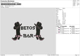 Betos Bar V1 Embroidery File 6 sizes