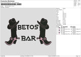 Betos Bar V1 Embroidery File 6 sizes