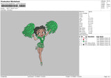 Betty Boop Embroidery File 4 size