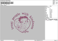 Betty Outline Embroidery File 6 sizes