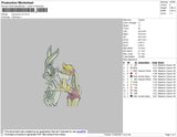 Bug Bunny V3 Embroidery File 4 size