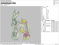 Bug Bunny V3 Embroidery File 4 size