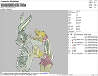 Bug Bunny V3 Embroidery File 4 size