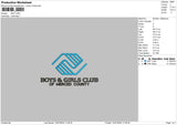 Bgctext Embroidery File 6 sizes