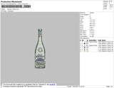 Bocian Vodka Embroidery File 4 size