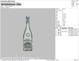 Bocian Vodka Embroidery File 4 size