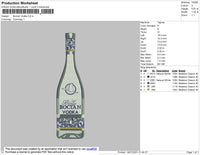 Bocian Vodka Embroidery File 4 size