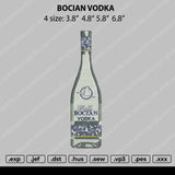 Bocian Vodka Embroidery File 4 size