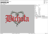 Bichota Embroidery File 6 sizes