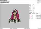 Bichota1703 Embroidery File 6 sizes