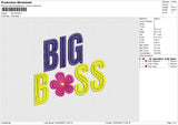 Big Boss Embroidery File 4 size