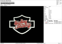 Big Boy Customs Embroidery File 6 sizes