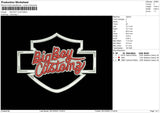 Big Boy Customs Embroidery File 6 sizes