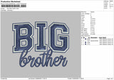 Big Text Embroidery Machine Design File 6 sizes