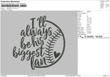 Biggest Fan Embroidery File 4 size