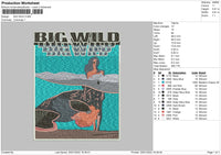 Big Wild Embroidery File 4 size