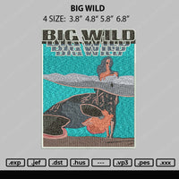 Big Wild Embroidery File 4 size