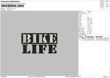 Bike Life Embroidery File 4 size