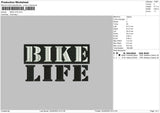 Bike Life Embroidery File 4 size