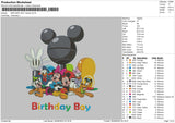 Birthday Boy Embroidery File 4 sizes