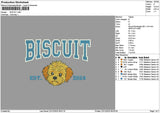 Biscuit Dog Embroidery File 6 sizes