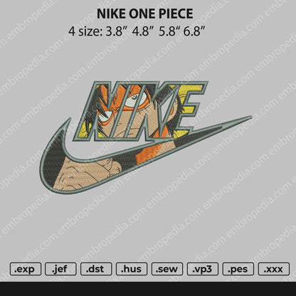 Nike One Piece Embroidery File 4 size