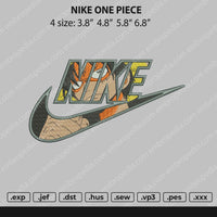 Nike One Piece Embroidery File 4 size