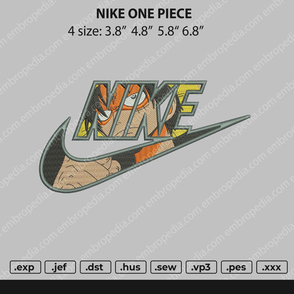 Nike One Piece Embroidery File 4 size