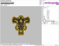 Blackbull Embroidery File 4 size