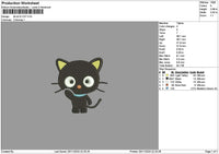 Black Cat 02 Embroidery File 6 sizes