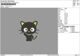 Black Cat 02 Embroidery File 6 sizes