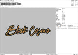 Black Cosmo V1 Embroidery File 4 size