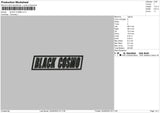 Black Cosmo V2 Embroidery File 4 size