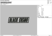 Black Cosmo V2 Embroidery File 4 size