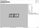 Black Cosmo V3 Embroidery File 4 size