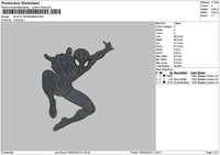 Black Spider Embroidery File 6 sizes