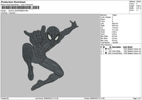 Black Spider Embroidery File 6 sizes