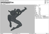 Black Spider Embroidery File 6 sizes