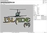 Bladetext 1305 Embroidery File 6 sizes