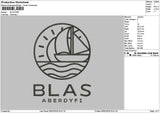Blastext Embroidery File 6 sizes