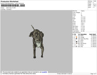 Black Dog V3 Embroidery File 4 size