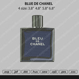 Blue De Chanel Embroidery File 4 size