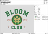 Bloomtext 1406 Embroidery Machine Design File 6 sizes