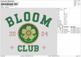 Bloomtext 1406 Embroidery Machine Design File 6 sizes